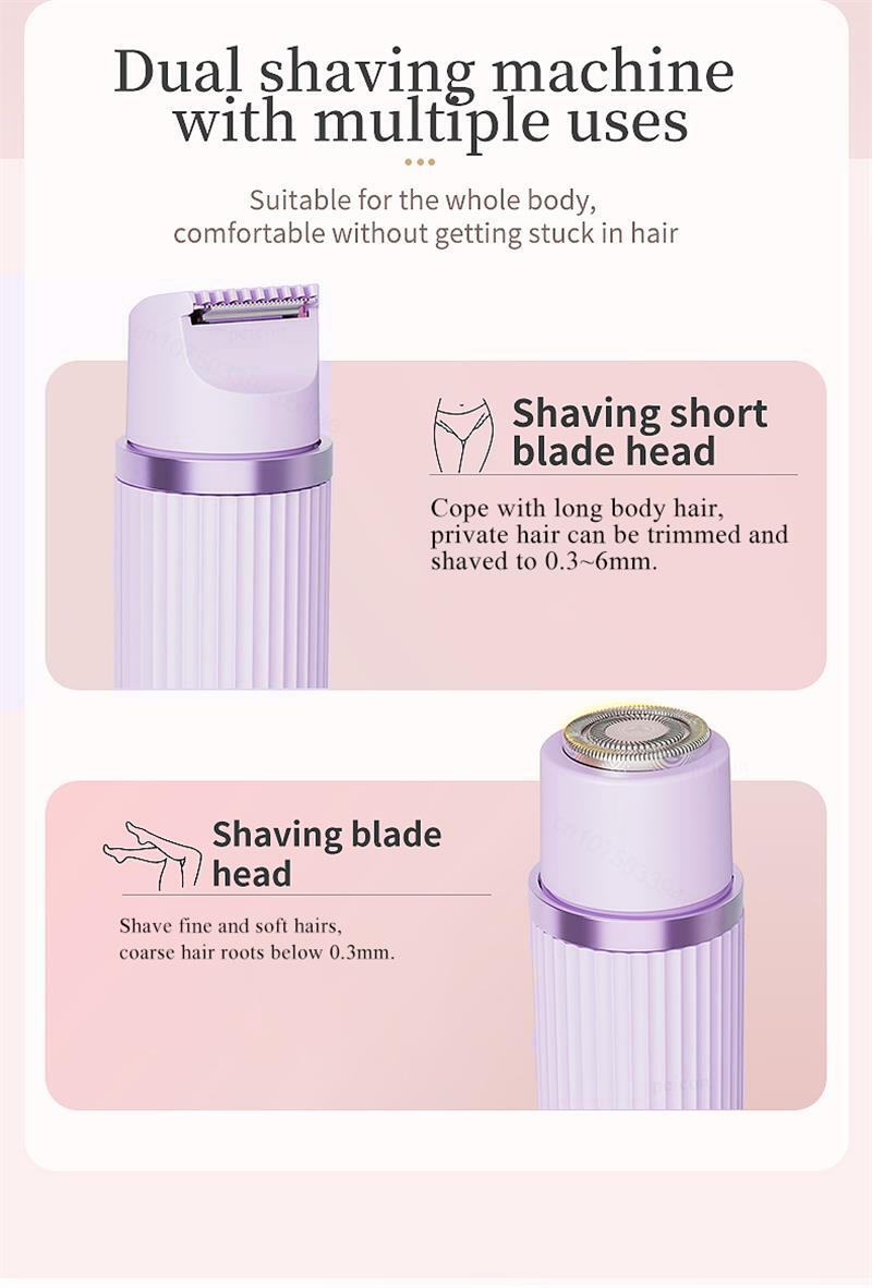 Depilador Portátil Com Dois Cabeçal