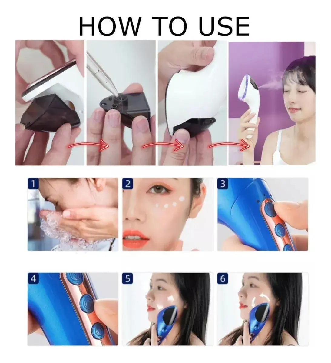 Massageador Facial LiftingSkin™ – Rejuvenesce e Tonifica