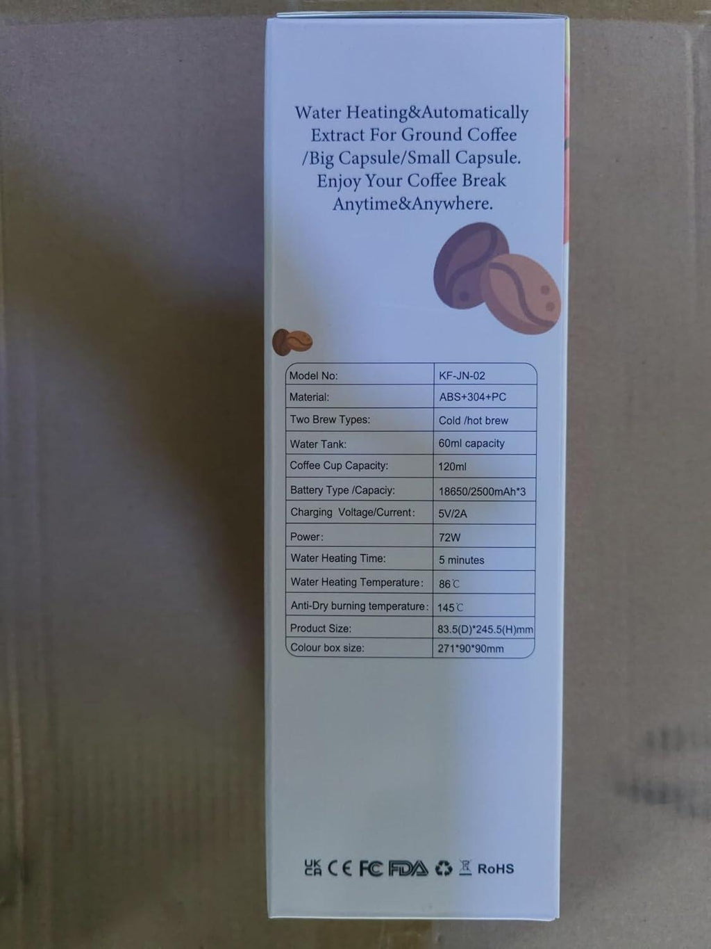 Cafeteria Portátil 3 em 1 – Máquina de Café Expresso Compacta e Recarregável