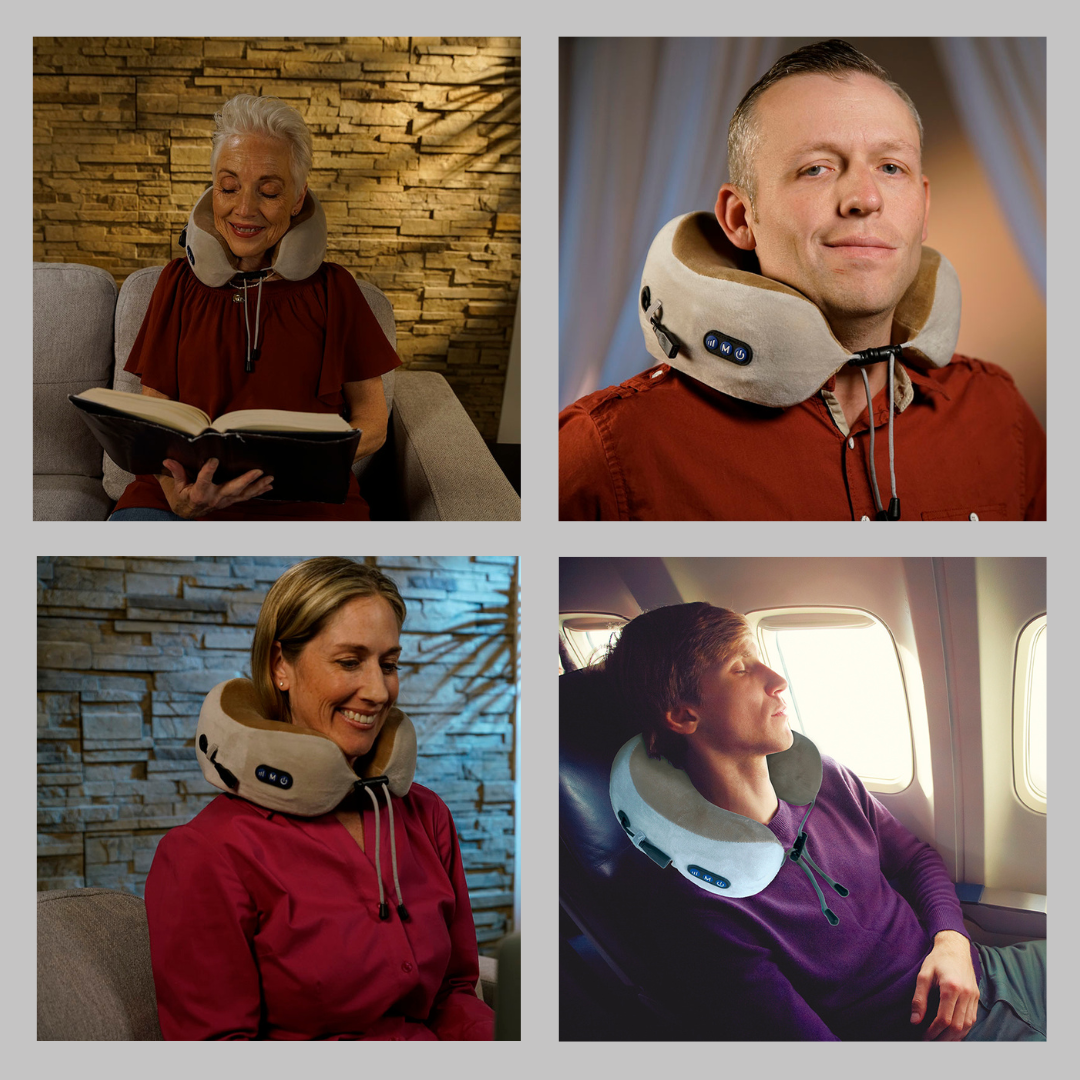 Massageador de Pescoço e Ombros com Calor Infravermelho