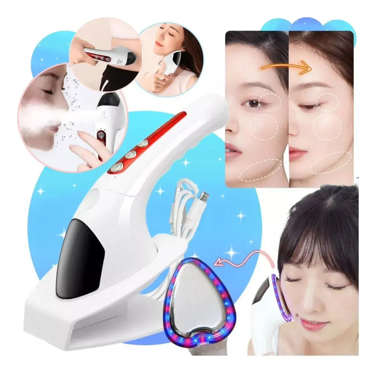 Massageador Facial LiftingSkin™ – Rejuvenesce e Tonifica