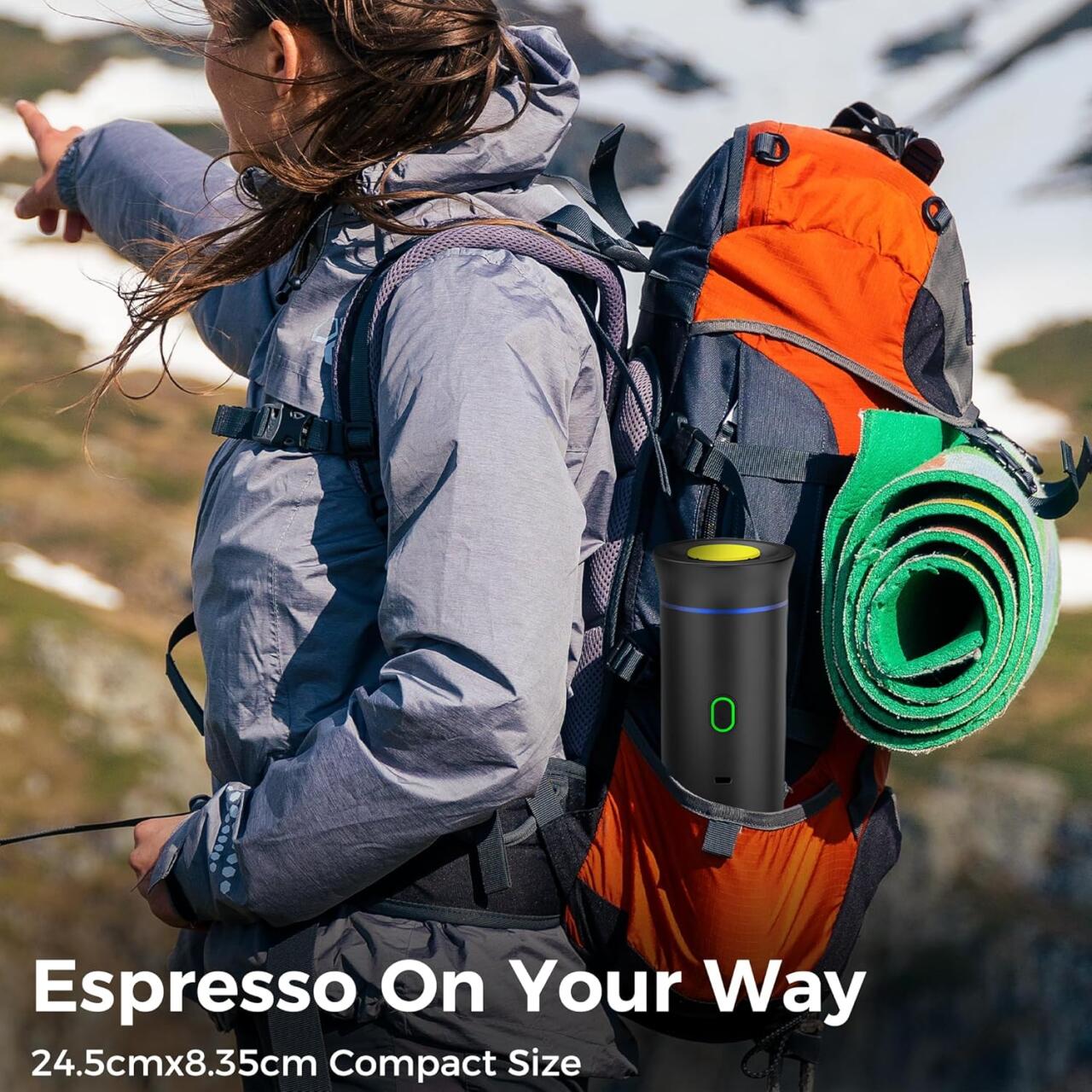 Cafeteria Portátil 3 em 1 – Máquina de Café Expresso Compacta e Recarregável