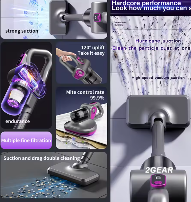 Aspiradora Inalámbrica de Mão 4 em 1